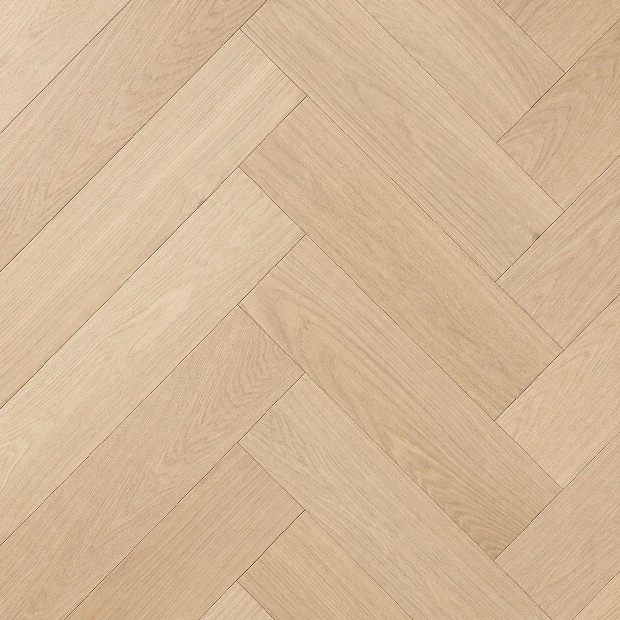 Natūralaus atspalvio be apdailos ąžuolo eglutės parketas, 150 mm | Oak Me Up
