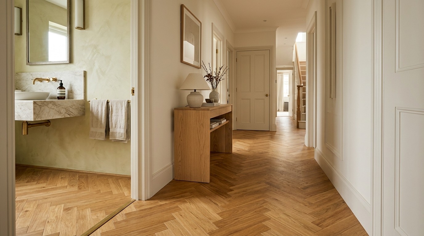 Ąžuolo grindys ant šildomų grindų sistemos